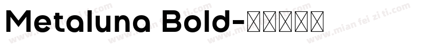 Metaluna Bold字体转换